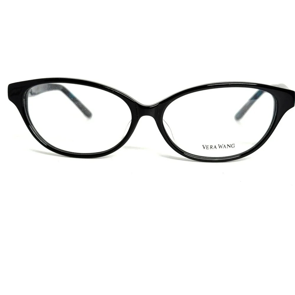 Vera‎ Wang VA11 BK Black Teal Tortoise Cat Eye Eyeglasses Frames 55-14-145
